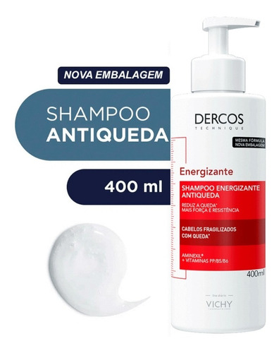 Shampoo Dercos Energizante Vichy Shampoo Para Queda 400ml