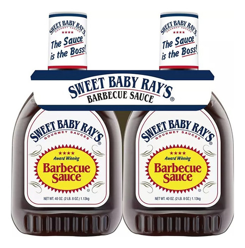 2 Sweet Baby Ray's Gourmet Hickory & Brown Sugar Sauce B B Q