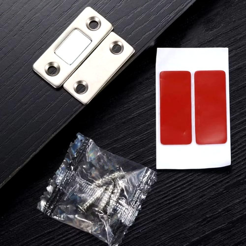 Kit 4 Fecho Magnético Armário Porta De Correr Imã Neodímio