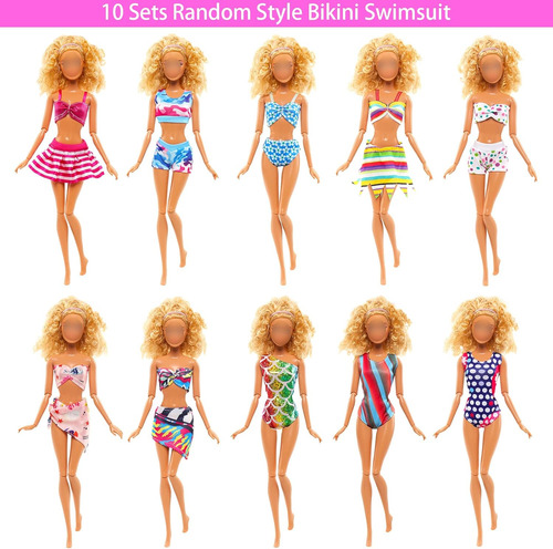 Enocht 31 Pcs Ropa Y Accesorios De Ropa De Baño De Muñecas Q