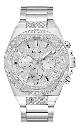 Reloj Guess Plateado Fury Hombre