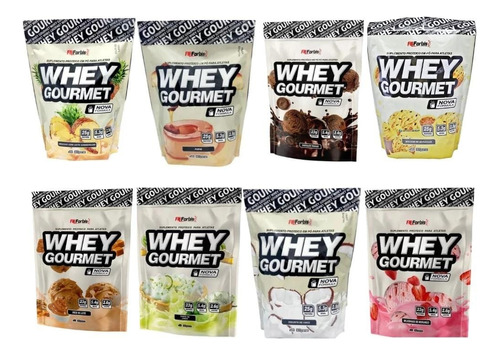 Kit 4 Whey Protein Gourmet Refil - 907g Fn Forbis - Original