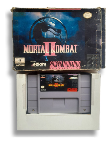 Mortal Kombat 2 Snes Super Nintendo Con Caja - Wird Us