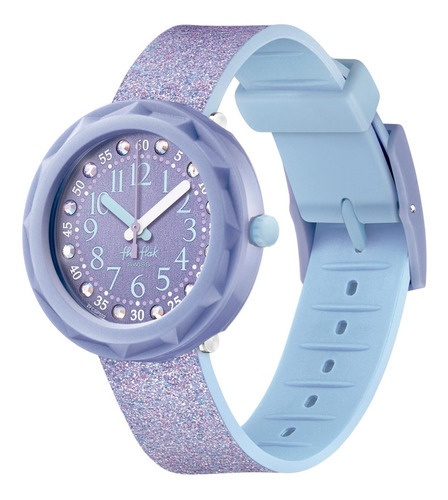 Reloj Infantil Flik Flak Lilaxus Zfcsp102 Niña Color de la malla Violeta Color del bisel Violeta Color del fondo Violeta