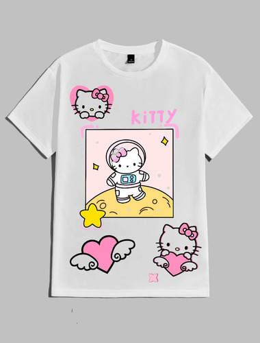 Remera Unisex - Personaje Hello Kitty Kuromi Chibi Kawaii