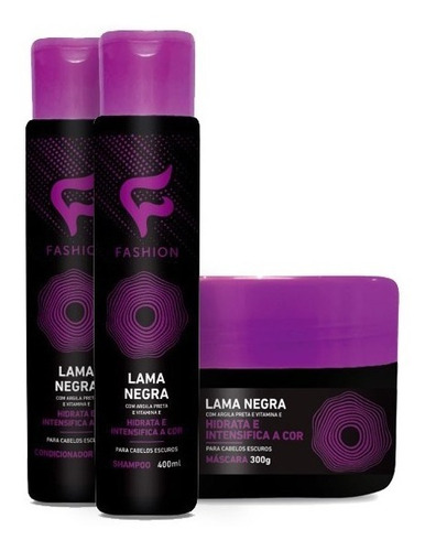 Fashion 18 Produtos Lama Negra Cor Intensa