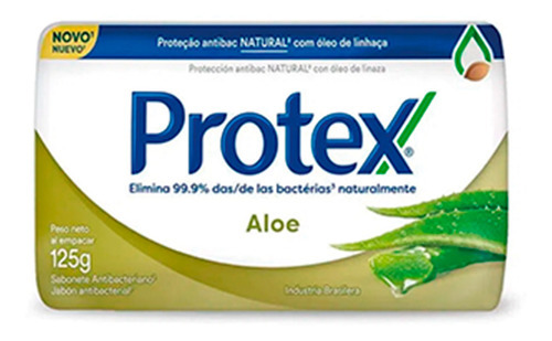 Protex Jabón Barra Antibacterial Aloe Vera 125gr