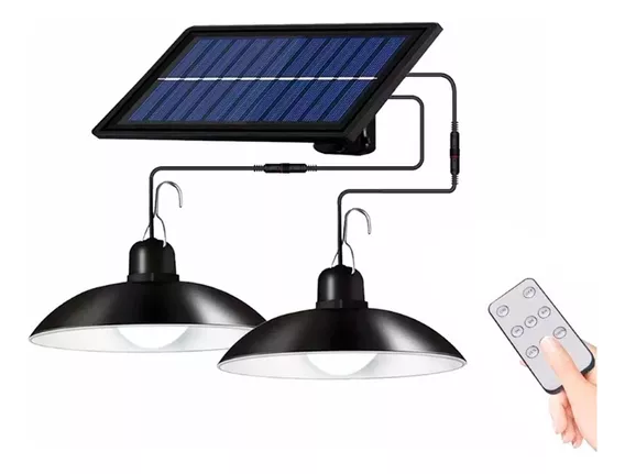 Lampara Solar Con Sensor De Movimiento Exterior Doble Faro