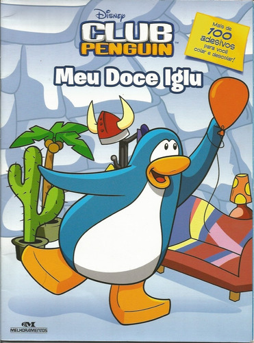 2012 Revista Mais 100 Adesivos Club Penguin Mellhoramentos