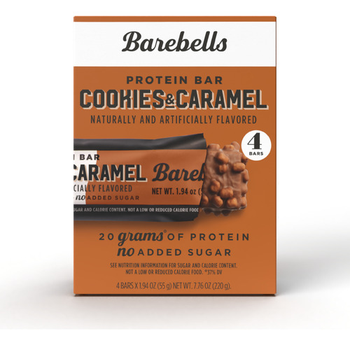 Barebells Barras Con Proteina Cookies & Caramel 4 Barras