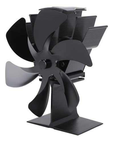 Ventilador De Estufa De Leña Vertical, 6 Aspas, Térmico