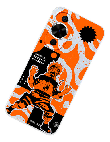 Funda Para Huawei Naruto Chakra Kyubi Anime Ninja Antigolpes