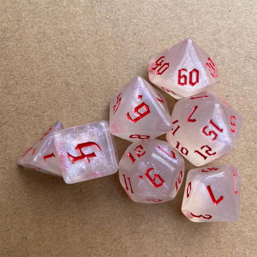 3 Juego De Dados Poliédricos De Rojo 2 Rojo Rojo 2