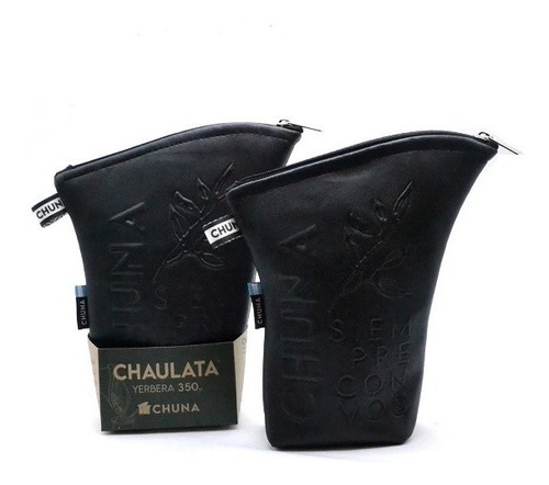 Imagen 2 de 5 de Set De Mate Yerbera Chaulata Ecocuero,mate De Madera Bombill