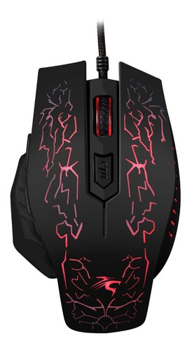 Mouse Sentey Gs-3300 Galactik Gaming 2400dpi 6 Botones Black