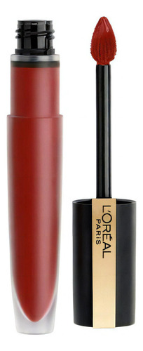 Lápiz labial líquido exclusivo de Loréal Rouge con efecto mate, color 426 Am Worth It