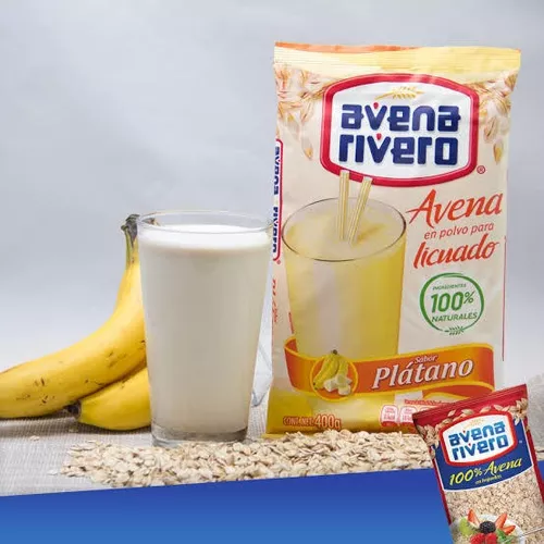 Avena En Polvo Rivero Platano 400 Gr