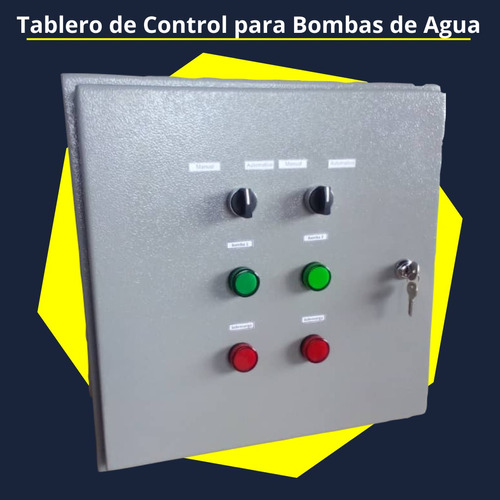 Tablero De Control 2 Bombas De Agua Con Control Horario 3hp