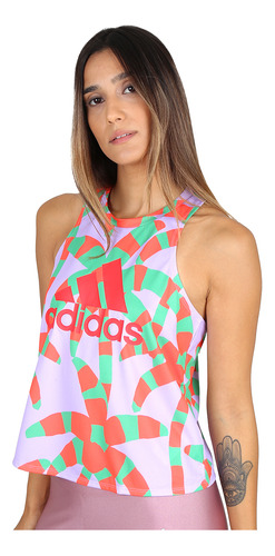 Musculosa Entrenamiento adidas X Farm Rio Mujer En Blanco Y 