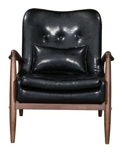 Imagen 6 de 12 de Silla Y Ottoman Modelo Bully - Negro Këssa Muebles