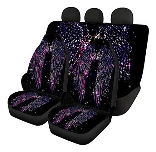 Youngerbaby Pink Bling Angel Wings Print Car Seat Cover Full