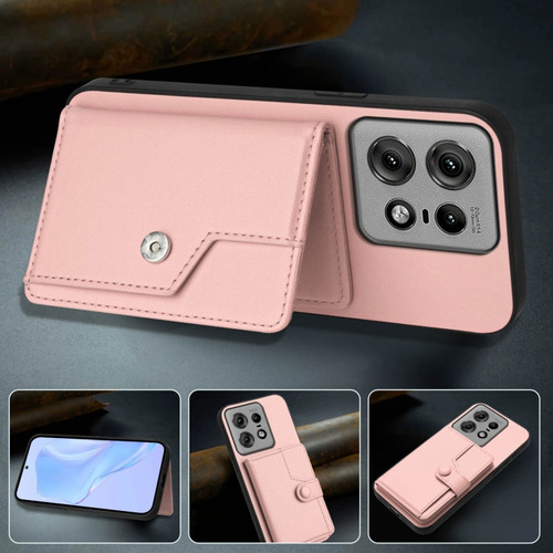 Compatible Funda Rfid Con Bolsa De Tarjetas For Motorola Edge 50 Pro P
