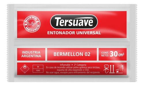 Entonador Tersuave Universal 30 Cc - Mix Color Bermellón