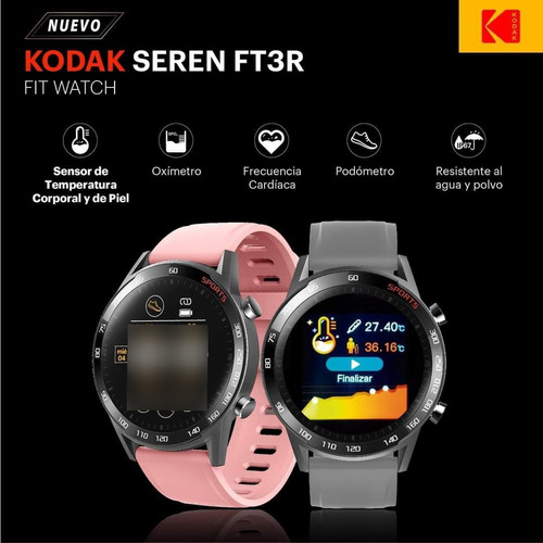 Imagen 6 de 6 de Kodak Reloj Inteligente Seren Ft3r Fit 1.3 Sumergible Ip67