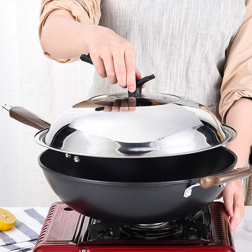 Sartén Visible Con Tapa De Acero Inoxidable, Olla Con Tapa C