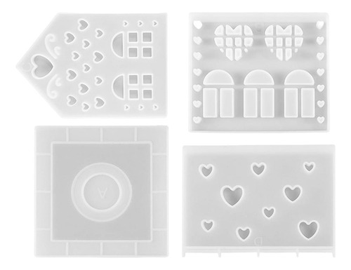 Nuevo Molde De Silicona Love House Molde De Silicona Con De