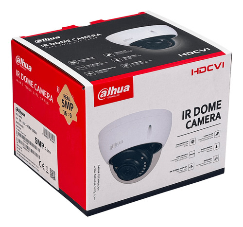 Dh Mini Domo 5mp 2,8mm Ir30m Ip67 Ik10 Hdcvi Camara Analoga