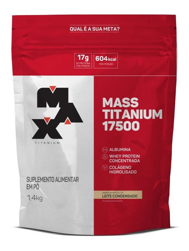 Hipercalórico Mass Titanium 17500 1,4kg - Max Titanium