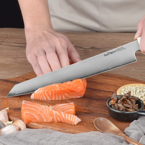 Culitech Sujihiki - Cuchillo Afilado De Acero Inoxidable De