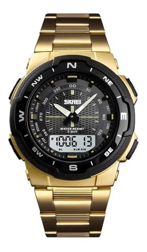 Skmei gold digital watch sales