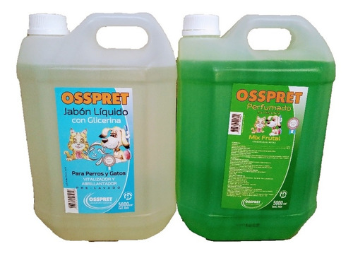 Combo Shampoo Osspret Para Perros X 5 Litros