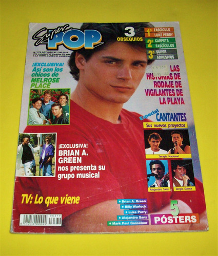 Billy Warlock Super Pop Madonna Beverly Hills 90210 Mecano (Usado)