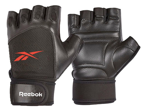 Guantes De Entrenamiento Negro Y Rojo M Reebok Supergym