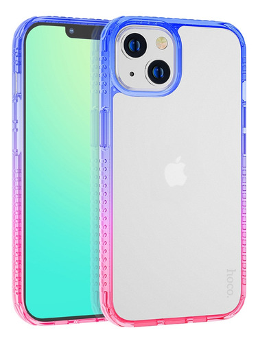 Degrade Azul Rosado Hoco  Para iPhone 14