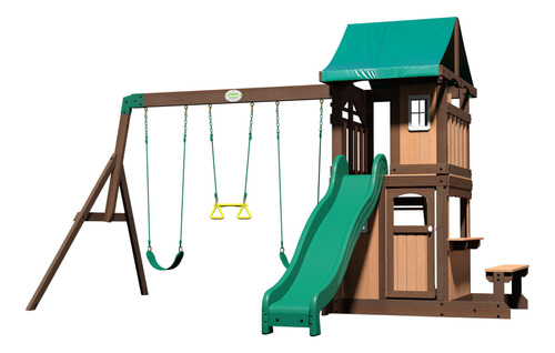 Backyard Discovery Lakewood - Juego De Columpios De Madera D