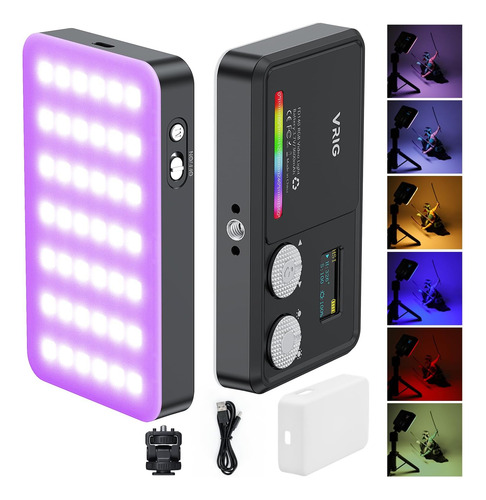 Luz De Video Rgb Portátil 3600mah 360 Efectos Led Dslr