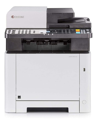Impresora a color multifunción Kyocera Ecosys M5521Cdn blanca y gris 120V