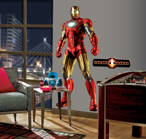 Iron Man 3 - Sticker Adhesivos Gigantes Arteygraficadigital