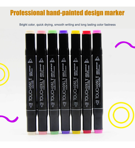 30pcs Kidspen Cores Arte Gráfica Twin Ponta Pen