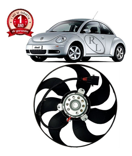 Motor E Ventoinha Radiador New Beetle 2.0 8v 1999 2000 C/ar