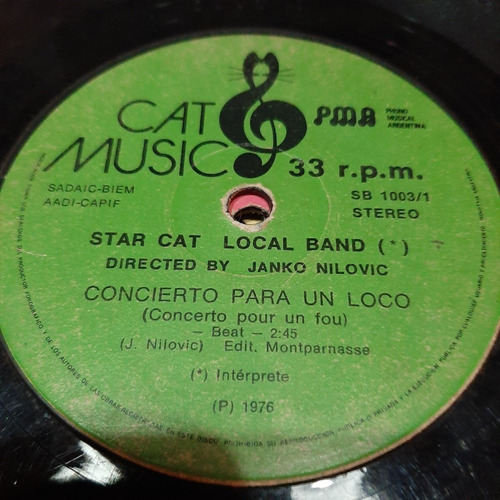Simple Star Cat Local Band Cat Music C22