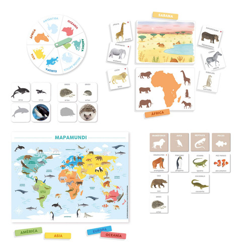 Diset, Aprendo En Positivo-los Animales, Juego Educativo A Partir De Los 3 Años