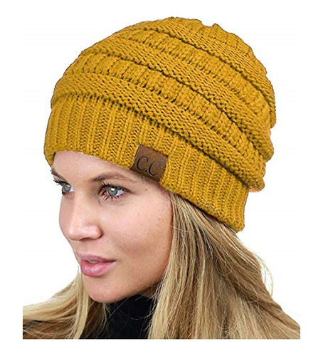 Gorro Unisex Grueso Y Suave De Punto Trenzado