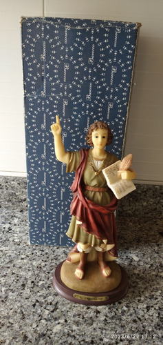 San Pancracio, Escultura De 33 Cm, Barocco.