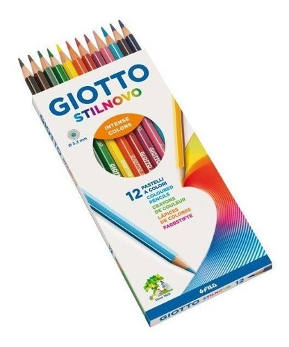 Lapices Giotto Stilnovo X 12 Colores Caja Cartón Lb