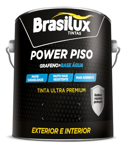 Tinta Acrílica Pu Piso Parede Blindado Grafeno Branco 3,6l